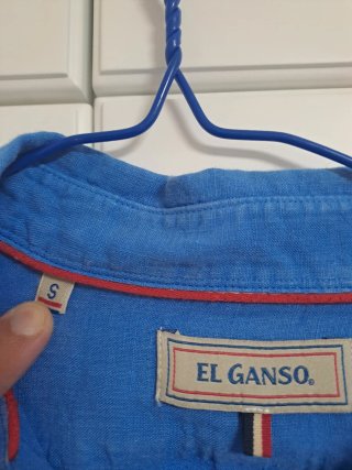 Camisa azul El ganso. Lino