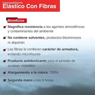 Fischer Impermeabilizante Elástico 15L con Fibras