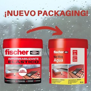Fischer Impermeabilizante Elástico 15L con Fibras