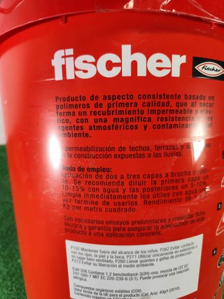 Fischer Impermeabilizante Elástico 15L con Fibras