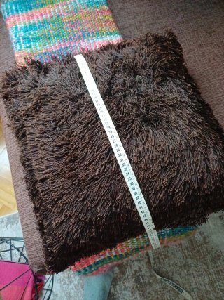 Funda Cojín Flecos Banak Marrón Multicolor