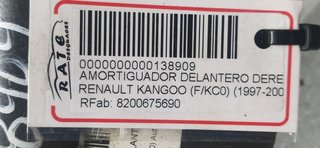 AMORTIGUADOR DELANTERO DERECHO RENAULT KANGOO (F/KC0) Authentique