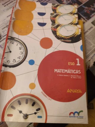 Libros de matemáticas de 1 De ESO