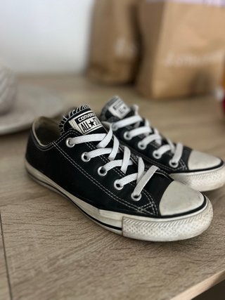 Converse Bambas Negras cuero