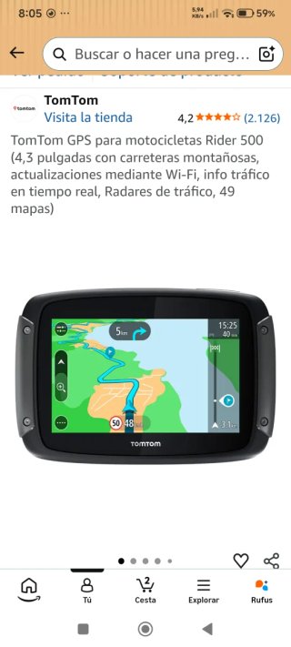 TomTom Rider 500 GPS Moto