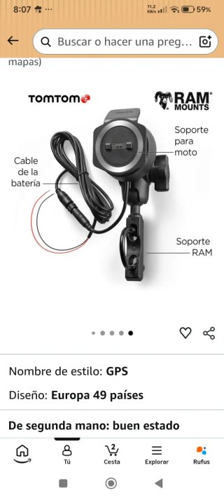 TomTom Rider 500 GPS Moto