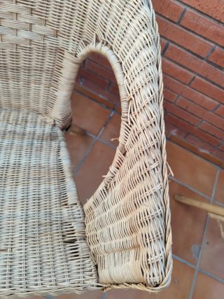 2 Sillas Agen Ikea Mimbre Madera