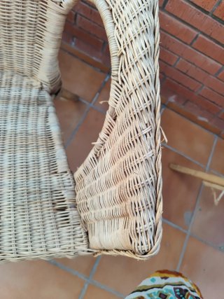 2 Sillas Agen Ikea Mimbre Madera