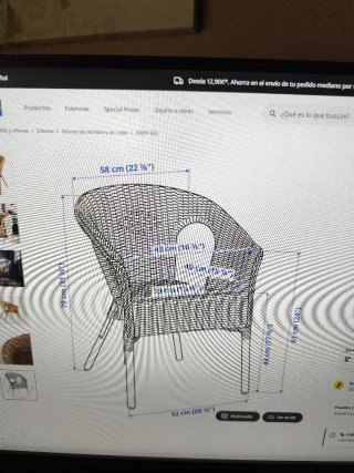 2 Sillas Agen Ikea Mimbre Madera