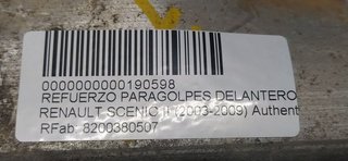 REFUERZO PARAGOLPES DELANTERO RENAULT SCENIC II Authentique
