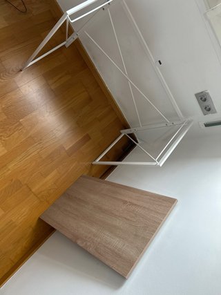 Mesa plegable madera y metal