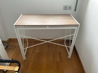 Mesa plegable madera y metal