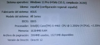 ORDENADOR i5 3200GHZ-16 RAM-SSD-HDD-GT 1030 2G-W11