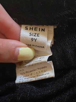 Culotte nera 9 anni brillantinata