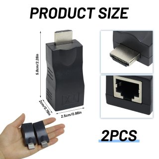Adaptador HDMI a RJ45