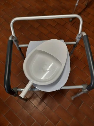 Sedia WC per malati