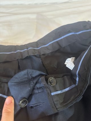 Pantalón Traje Zara Man Negro Slim Fit Talla 38