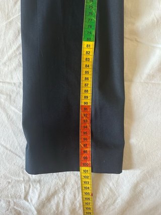 Pantalón Traje Zara Man Negro Slim Fit Talla 38