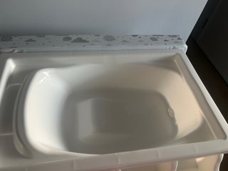 Bañera cambiador bebé con medidor