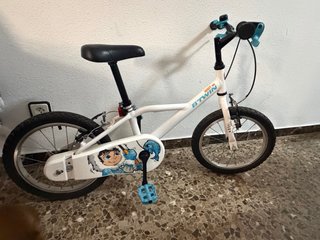 Bicicleta infantil Btwin blanca