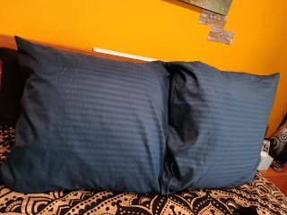 2 Fundas Cojín Relleno 65x65 Azul Marino