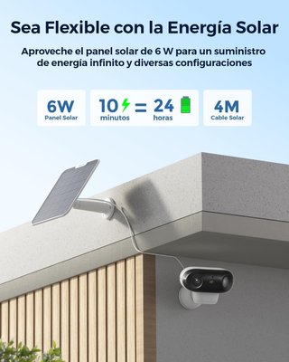Reolink 4K Camara Solar WiFi, Gran Angular de 180
