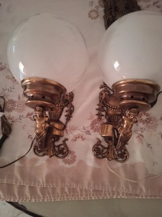 Coppia applique vintage