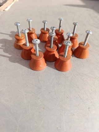 Tiradores de madera para muebles (12 unidades)