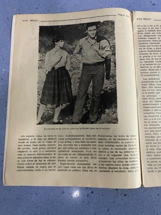 Elvis Presley El Rey del Rock revista antigua Ases