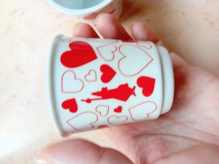 Bicchieri tazzine caffè Bialetti cuori rossi