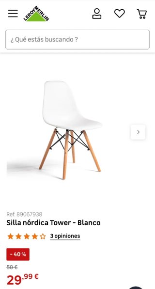 Silla blanca y madera