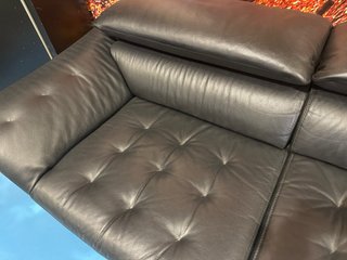 Sofá 3 plazas Roche Bobois piel negro