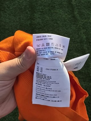 Maglia Prada Arancione Unisex Poliestere