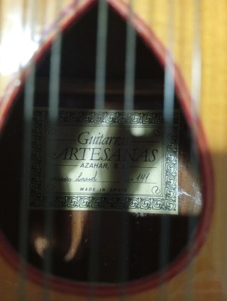 Laúd artesanal de guitarras artesanas.