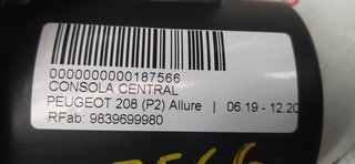 CONSOLA CENTRAL PEUGEOT 208 (P2) Allure