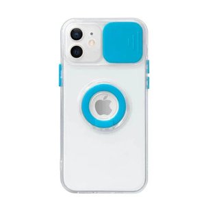 Custodia iPhone 11 Pro Max Trasparente con Anello e Protezione Fotocamera