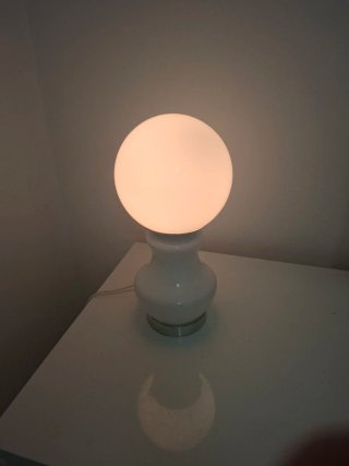 Lampada vintage vetro e metallo