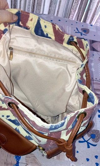 Mochila estilo retro con estampado