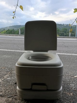 Lavabo portátil e inodoro portatil