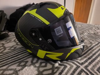 Casco LS2 Thunder Carbono Negro/Amarillo