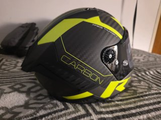 Casco LS2 Thunder Carbono Negro/Amarillo