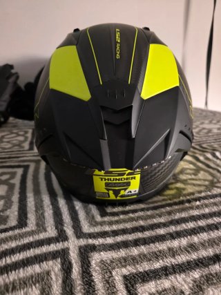 Casco LS2 Thunder Carbono Negro/Amarillo