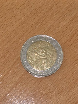 Moneda 2 Euros Italia Celebración 2005