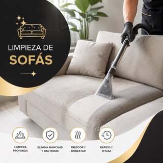 Limpieza y desinfeccion de sofa
