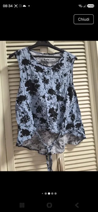 Canotta Tezenis Fantasia Floreale Taglia M