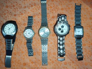 Lote 5 orologi in acciaio Retro-Vintage