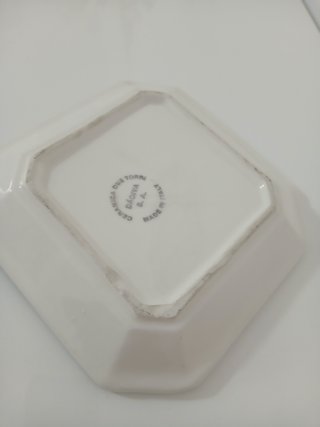 Ciotola quadrata ceramica vintage Due Torri