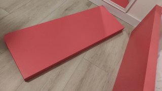 Tablas mesa auxiliar infantil color coral
