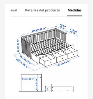 Diván Ikea Hemnes Blanco * NEGOCIABLE
