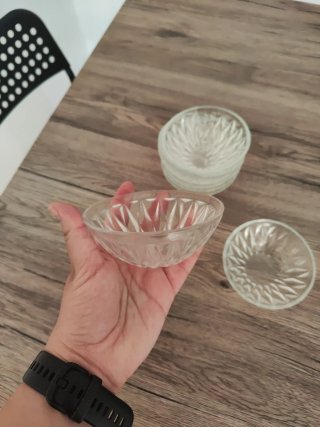 8 Platos Hondos Pequeños de Cristal
